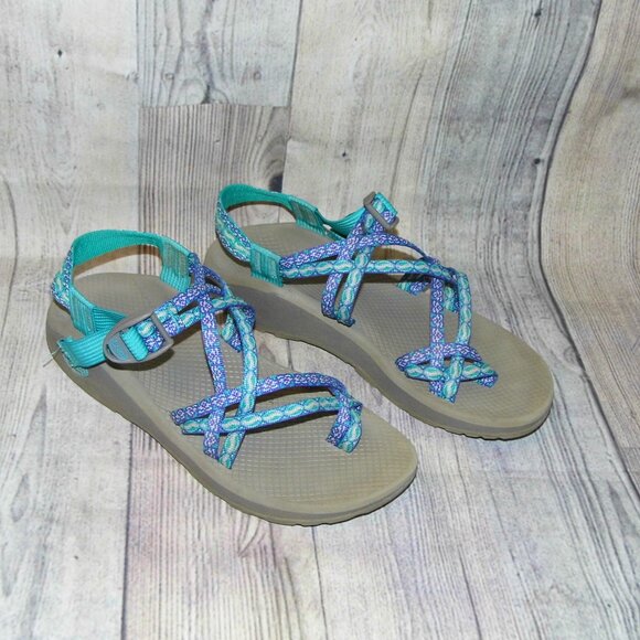 CHACO Z/Cloud X2 Kenita Green Sport Sandals Womens Size 10 - Picture 1 of 8